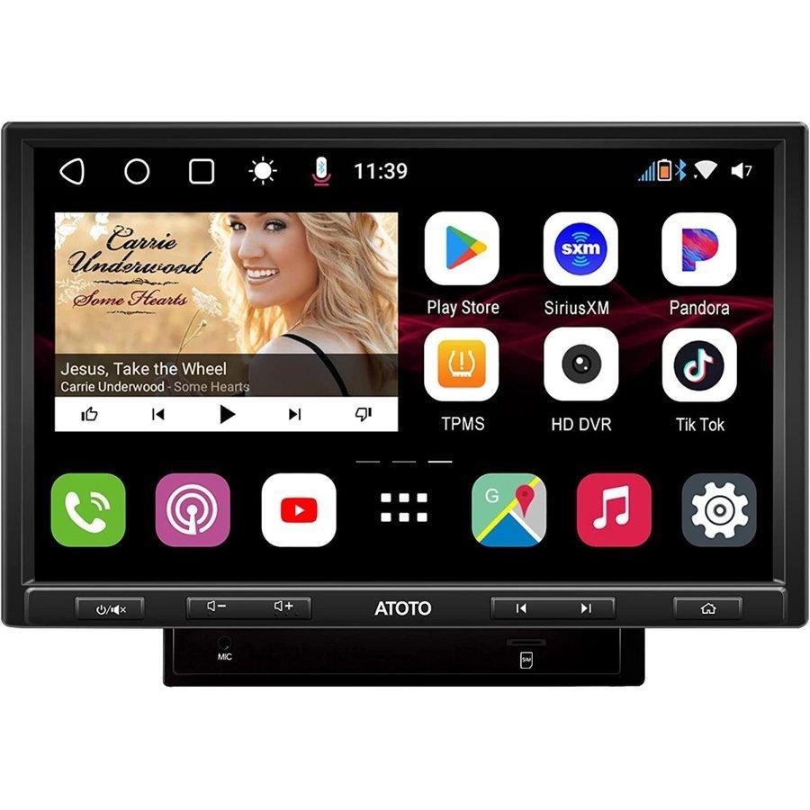 ATOTO DAH10D QLED S8 Pro S8G2104PR-A ダブルディンAndriodカーステレオレシーバー aptX HD付きデュアルBluetooth USBテザリングATO-S8G