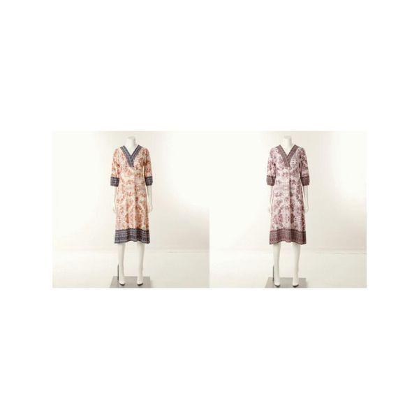 ビーナス正常 2枚入り ポリ起毛 花ボーダー ナ염 女性 カップ ドレス 2SET VGN3985 2C C_P405391299