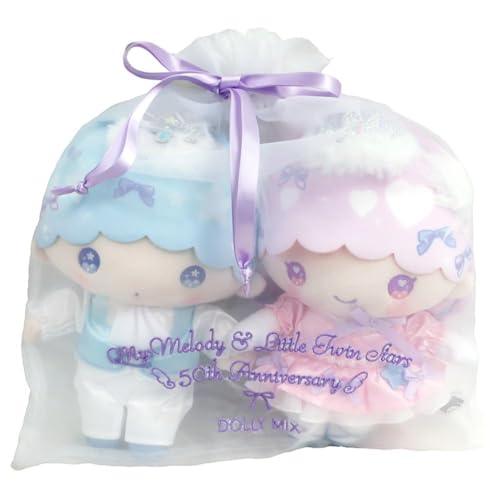 サンリオキャラクターズ DOLLY MIX リトルツインスターズ 50th ぬいぐるみ S セット 210777-25 H26×W28×D10cm 6,312円