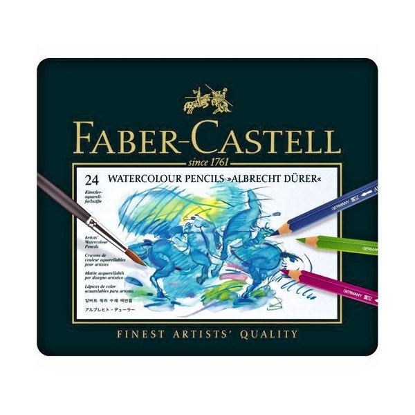 フェリッティ ファーバーカステル アルブレヒト デューラー水彩色鉛筆 24色 高級色鉛筆 学用品