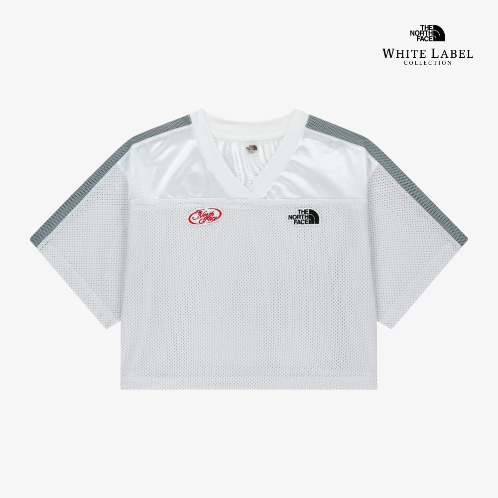 26SS 新作入荷 NT7US35 WS AERONET S/S R/TEE 女性専用のクロップ丈でルーズフィットの半袖VネックTシャツ