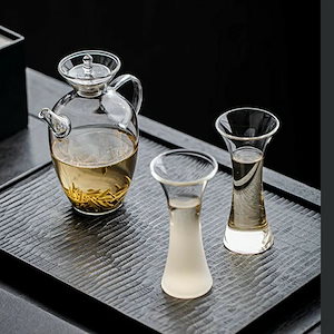 [6月後半新品]ガラスティーセット 急須 耐熱ガラス グラス 冷酒 冷茶 酒 梅酒グラス 酒グラス タンブラー ティーポット ガラスポット 湯飲み 湯 聞香杯 茶器セット 茶工具 ハーブティー 緑茶