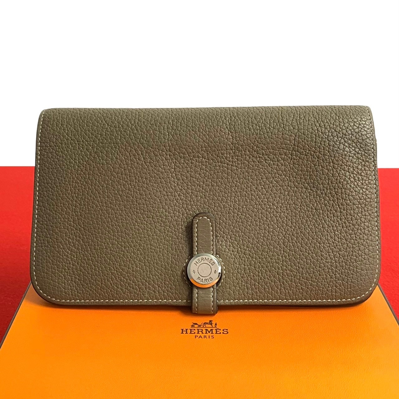 トゴン GM 二つ折り財布 トリヨンクレマンス 18049