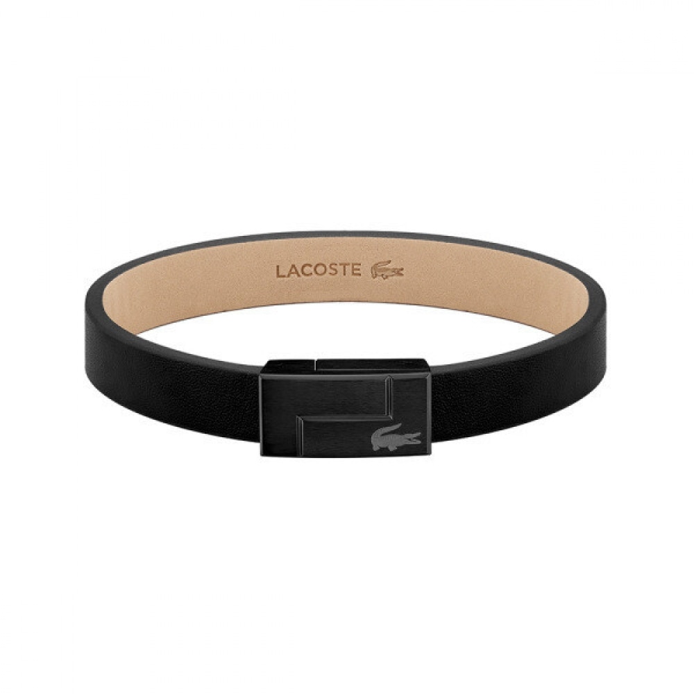 LACOSTE メンズレザー ブレスレット 2040073