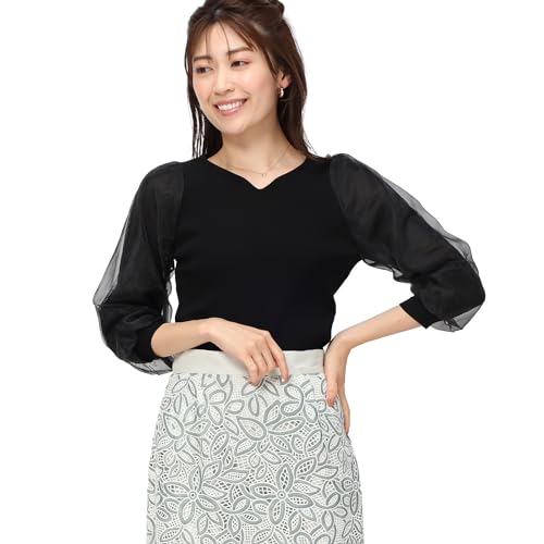 [ミッシュマッシュ] セーター レースシアーニット/MM418312 レディース MM418312 BLACK
