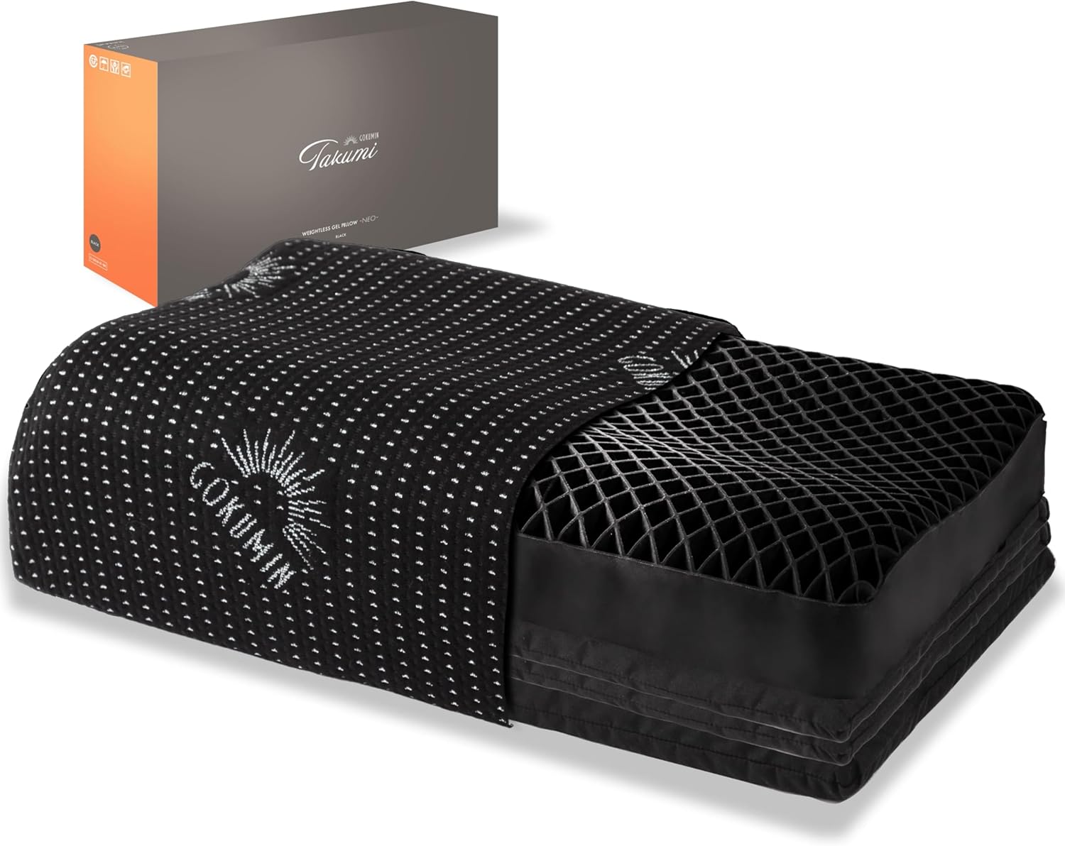 GOKUMIN ジェル枕 枕 【整体師監修 ジェルピロー】 高反発 首が痛くなりにくい 高め 低め 高さ調整可能 洗える枕 横向き寝 耐圧分散 TPE ハニカム 安眠枕 快眠 まくら t-gel
