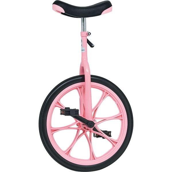 学校体育器具 ノーパンク一輪車18 ピンク T1161P