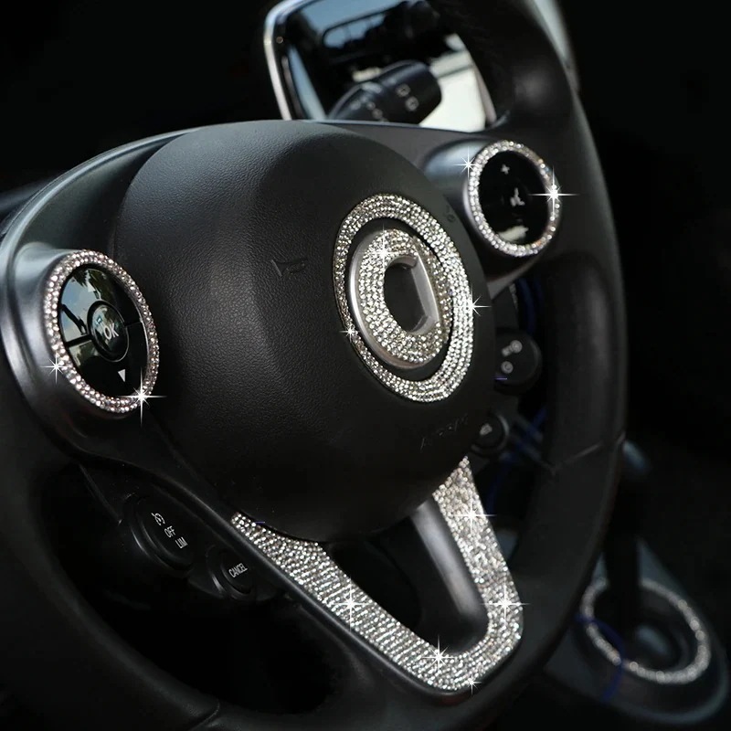 3営業日以内発送 豪華なラインストーン 装飾的なインテリア 車のインテリア スマートステッカー 453 451 for2 for4つの車の装飾アクセサリー