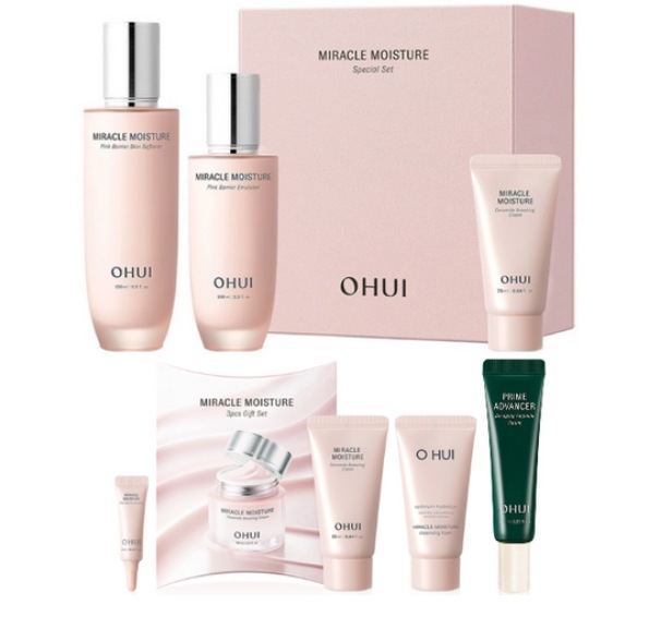 ミラクル モイスチャー ピンクバリア スキン150ml ＋ エマルジョン100ml ＋ クリーム25ml（1セット）＋ ギフト4種付き