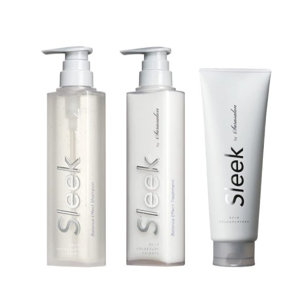[アクアノア]Sleek(スリーク) By サラサロン バランスエフェクト シャンプー 360ml＋トリートメント 360ml+ヘアマスク 200g