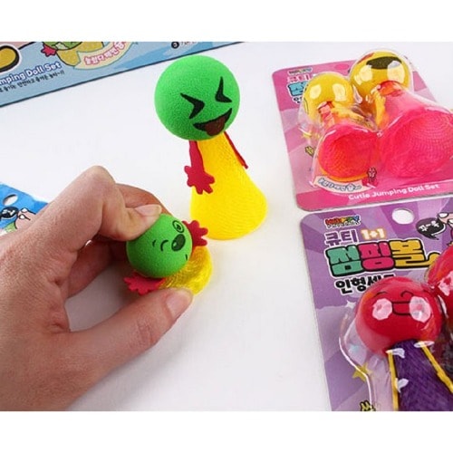 キューティー1+1ジャンピングボール人形セットx 24個不思議な面白いおもちゃグループプレゼント誕生日こどもの日クリスマスプロモーション