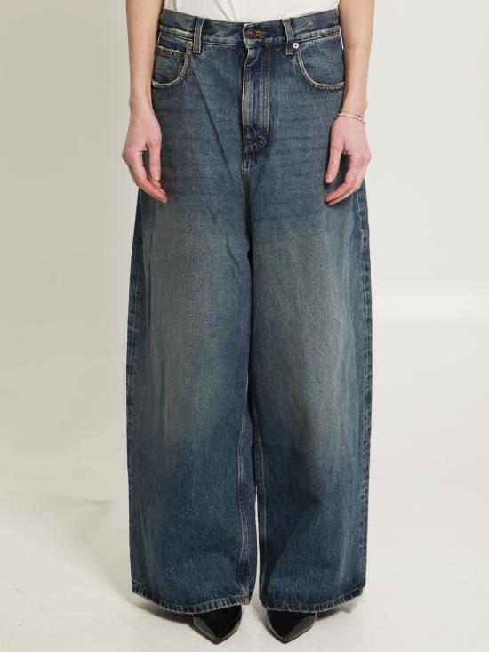 BALENCIAGA Women Denim Pants 872166 BLUE