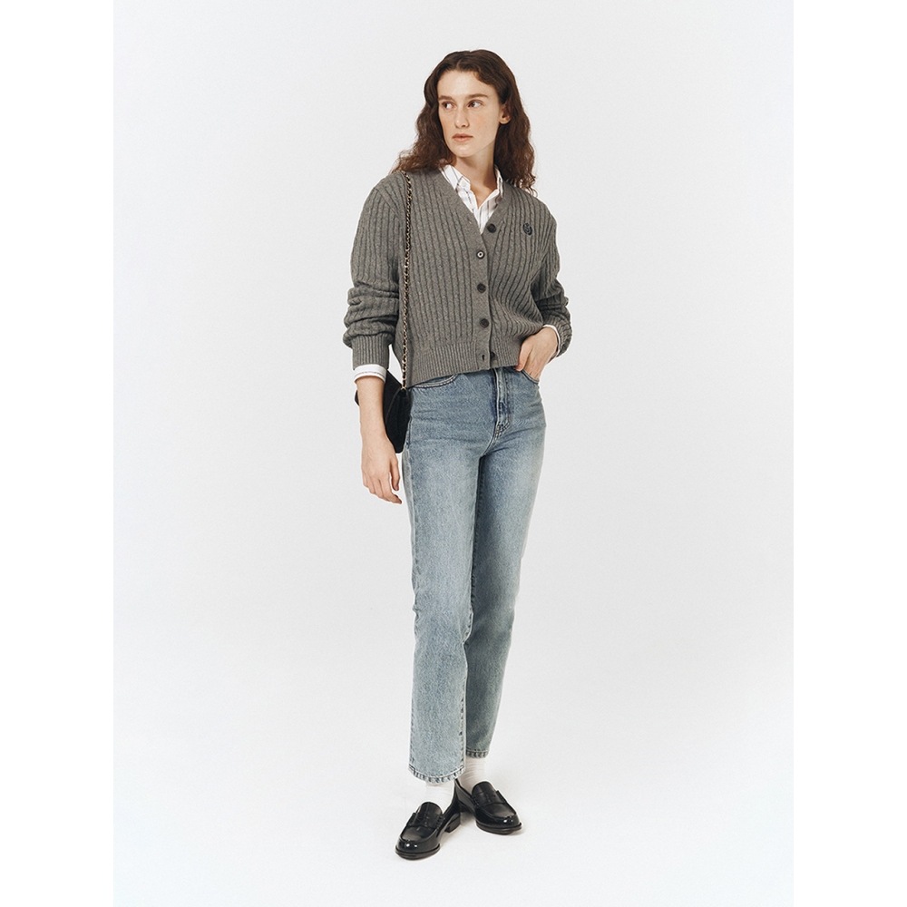 ダンスト for Women エッセンシャル ストレート ジーンズ ライトブルー UDPA3C204B1