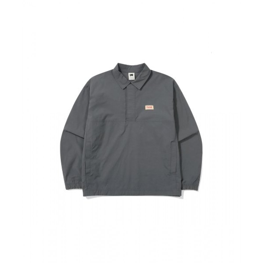 KODAK (コダック) カラーアイセミオーバーフィットカラアノラックジャケットチャコール