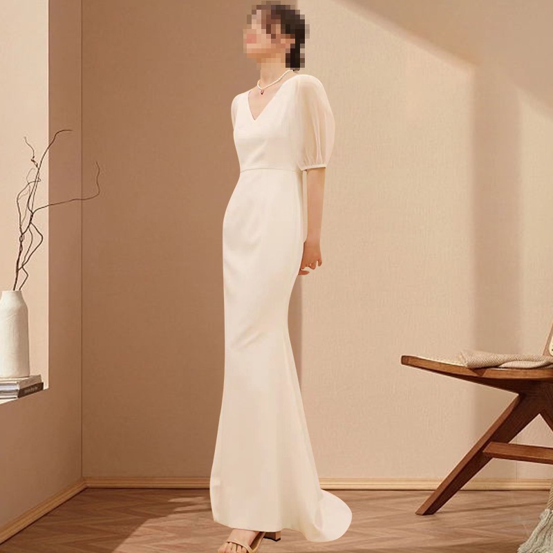 【縁.愛】ウェディングドレス 白 結婚式 花嫁 サイズオーダーメイド可能 成人式 お呼ばれ ウェディング 演奏会 二次会 パーティードレス 前撮り ワンピース ロングドレス メガ割 11