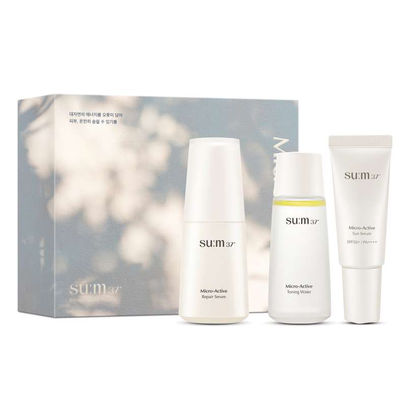 マイクロアクティブマイアクティブルーチン基礎3種セット (マイクロアクティブリペアセラム50ml マイクロアクチフトーニングウォーター50ml マイクロアクティブサンセラム30ml)