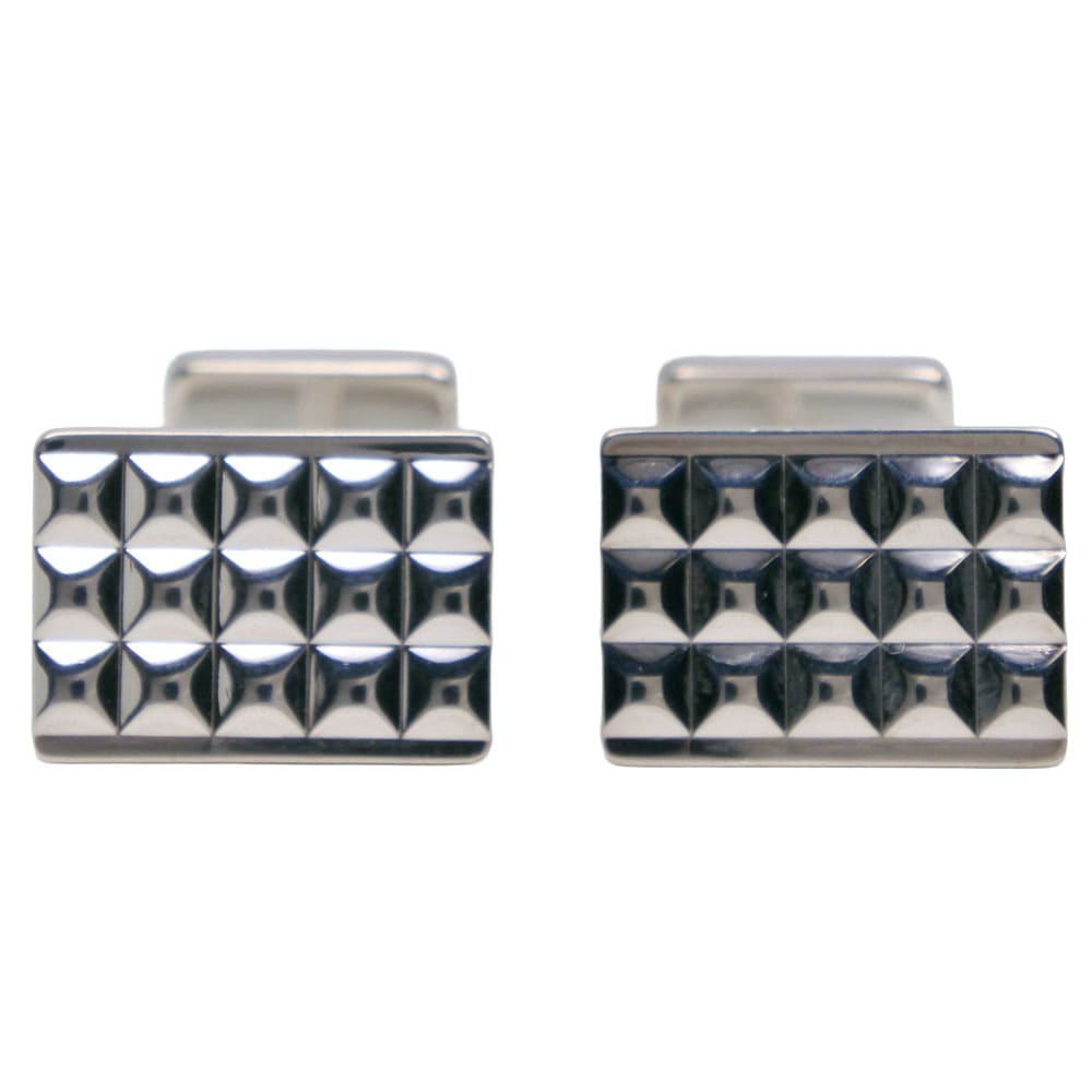 スクエア カフス シルバー925 メンズ 中古品 A-ランク