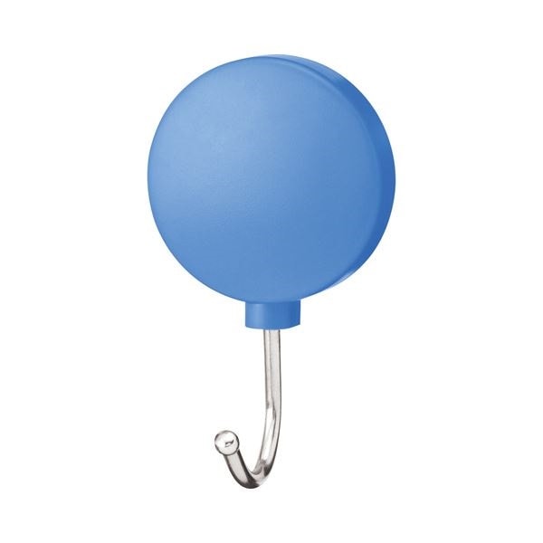 （まとめ） ミツヤ カラーマグネットフック耐荷重約1Kg 青 ME-PMHSK-BU 1セット（10個） 5セット