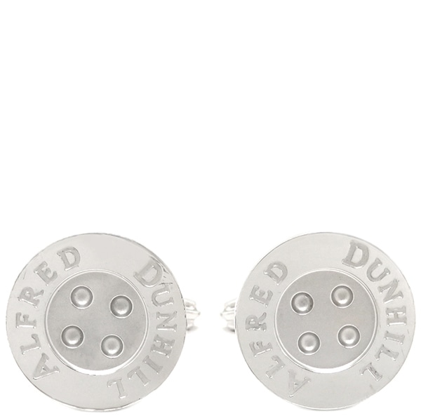 ダンヒル dunhill カフス ボタンモチーフ カフリンクス シルバー925 シルバー SV925 【ケース】【中古】