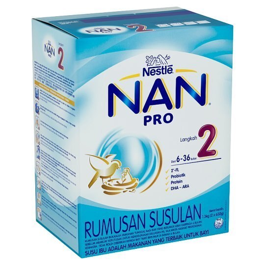 【楽天最安値に挑戦】 Up Follow Pro Nan Nestlé Formula (1.3kg) 650g x 2 Months 6-36 Children for 2 Step 粉ミルク