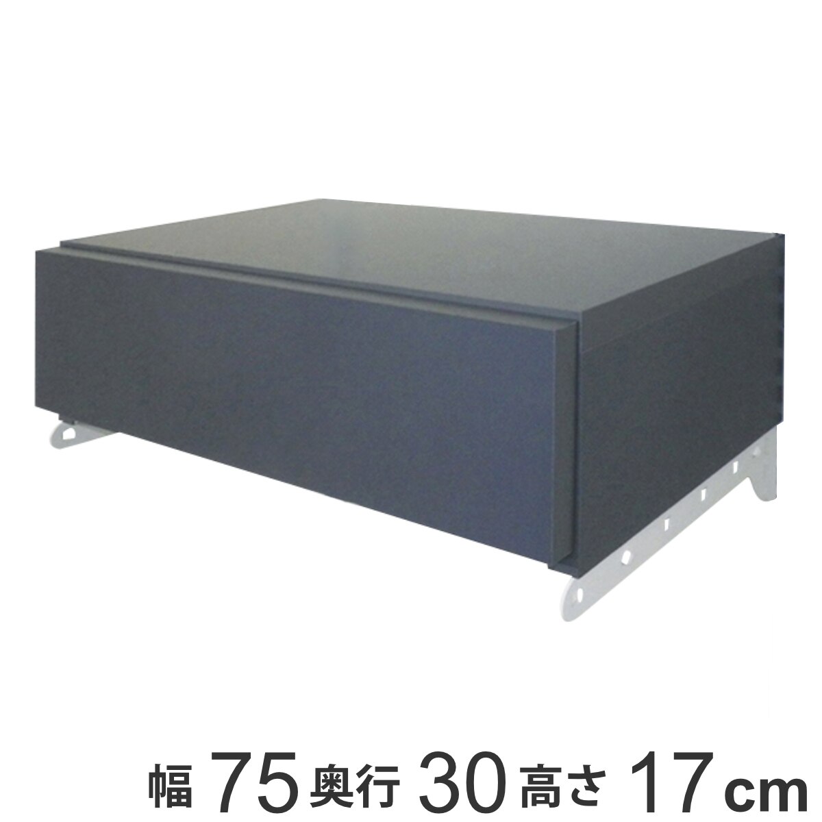 壁面収納 フィットラック 引き出し1段 シューズ用 幅75cm パーツ オプション 部品 DIY 収納 小物収納 小物入れ シューズ用引き出し 壁掛け 浮かせる収納 可動棚 オープンラック