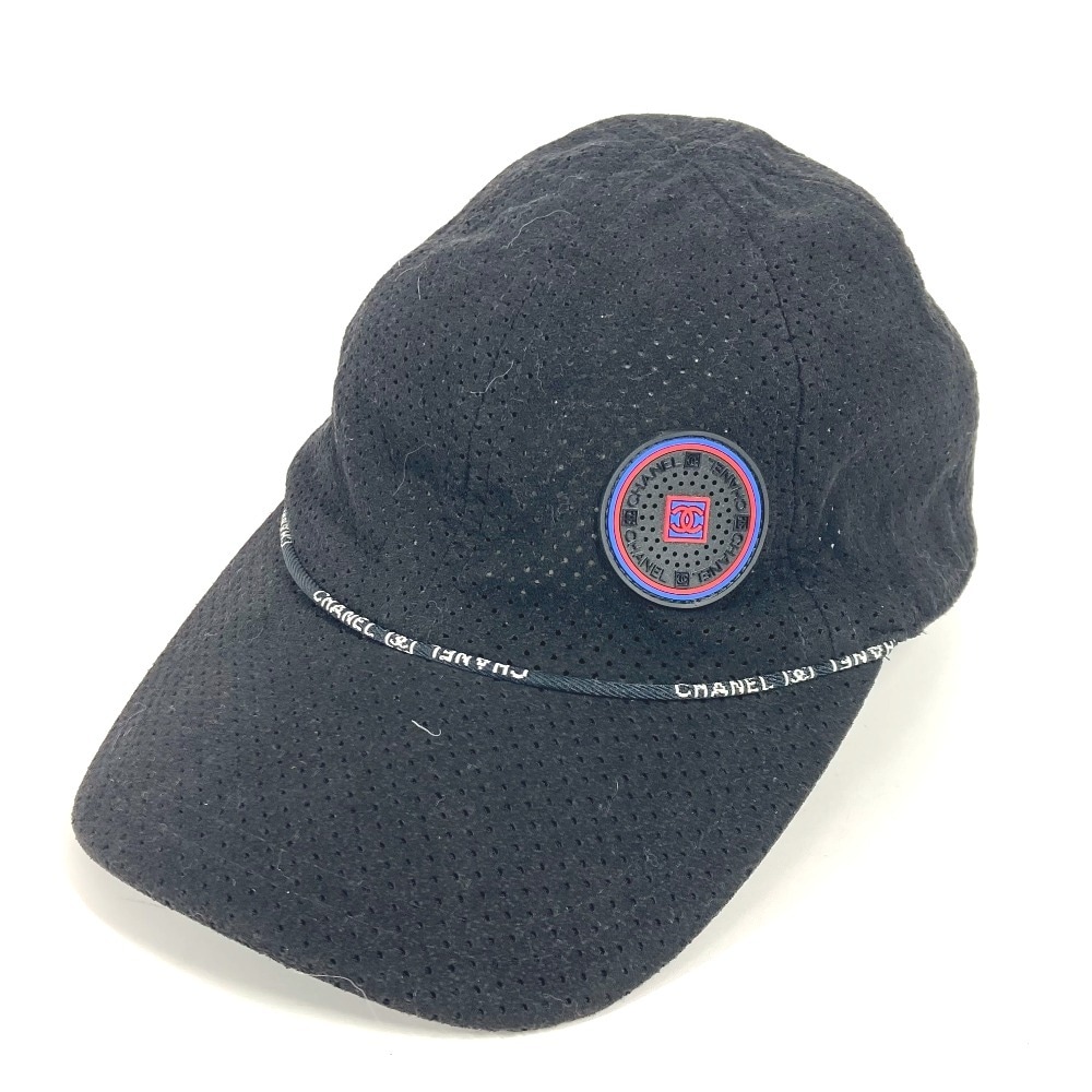 キャップ CC ココマーク ロゴ メッシュ スポーツ 帽子 キャップ帽 ベースボール ナイロン ブラック