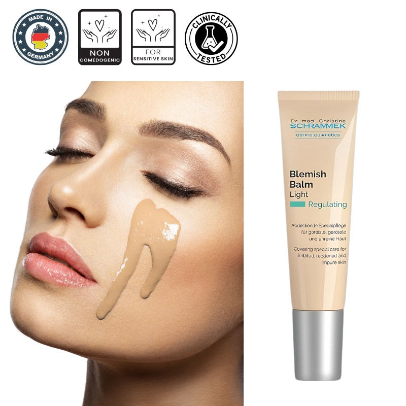 Dr. Schrammekブレミッシュバーム ＆ライト 各15ml 肌色補整 敏感肌対応 トラブル肌ケア トーンアップ保湿ベース韓国コスメ BBクリームドイツ発 韓国人気スキンケアBB