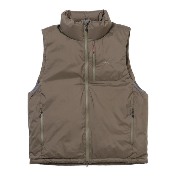 ナンガ オーロラテックス スタンドカラー ダウンベスト AURORA TEX STAND COLLAR DOWN VEST M.GRY M ND2441-1N010-A N0001642