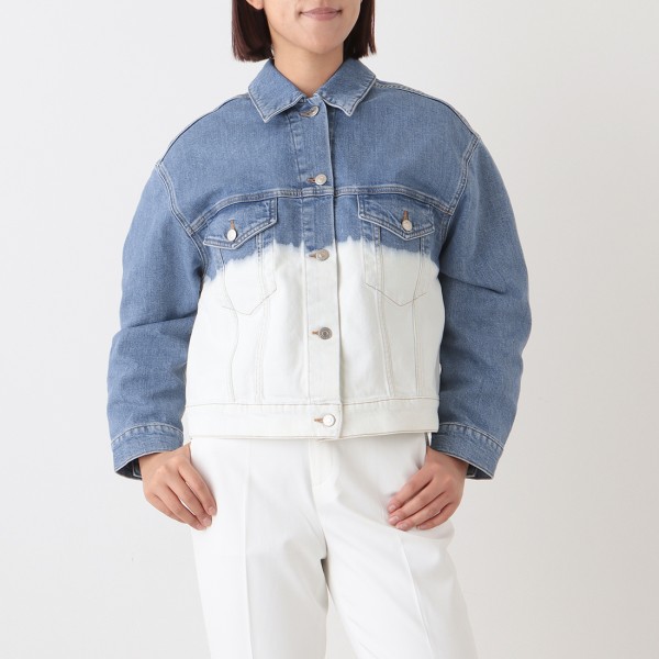 トップス ジャケット ディップ フェーデッド デニム ブルー レディース 603705 SOH45 4090