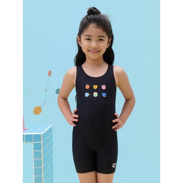 ゼリーベア子供3部丈半身レーサーバック A5FG1GL01BLK