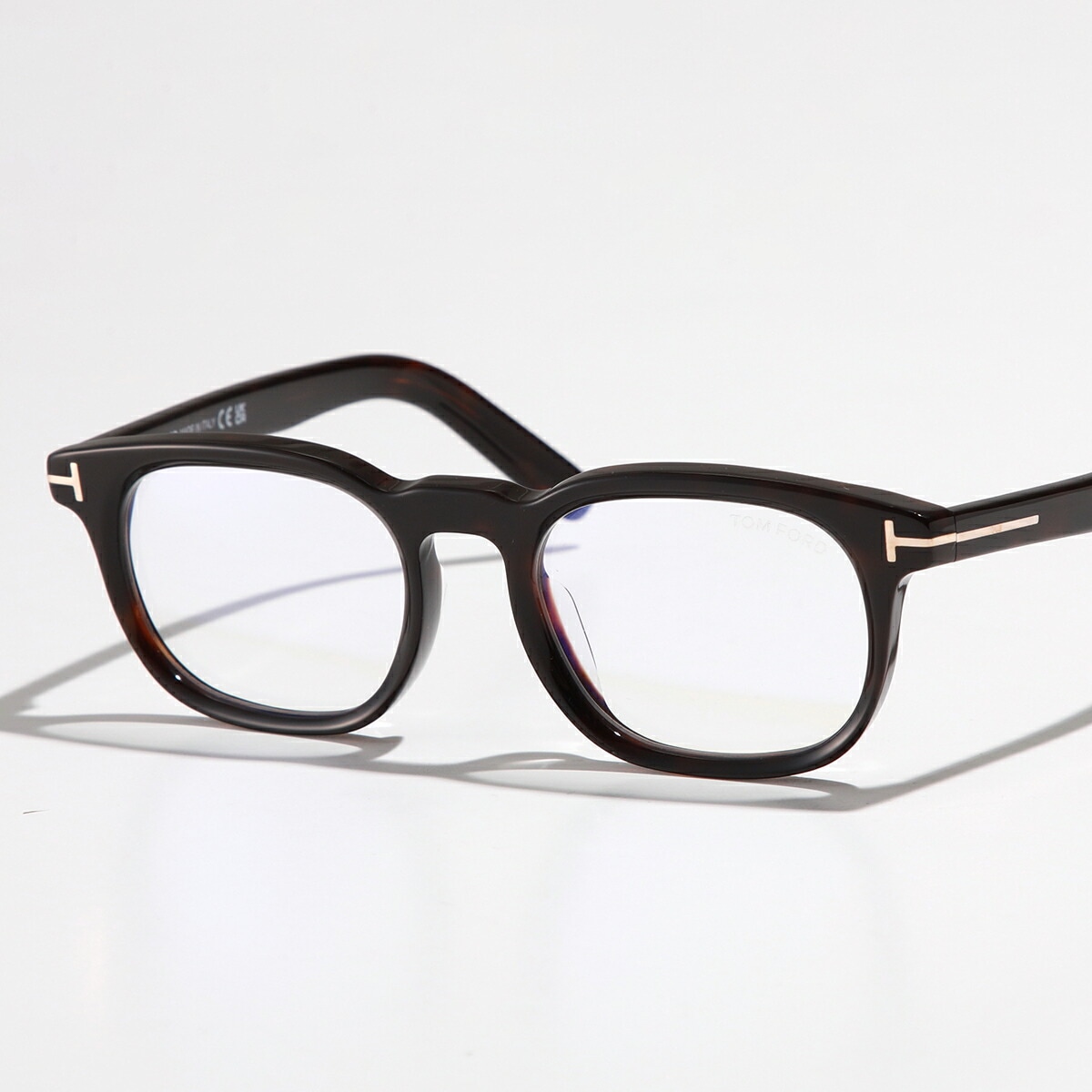 TOM FORD トムフォード メガネ TF5930-D-B FT5930-D-B レディース ウェリントン型 フルリム ブルーライトカット めがね 眼鏡 Tロゴ カラー2色