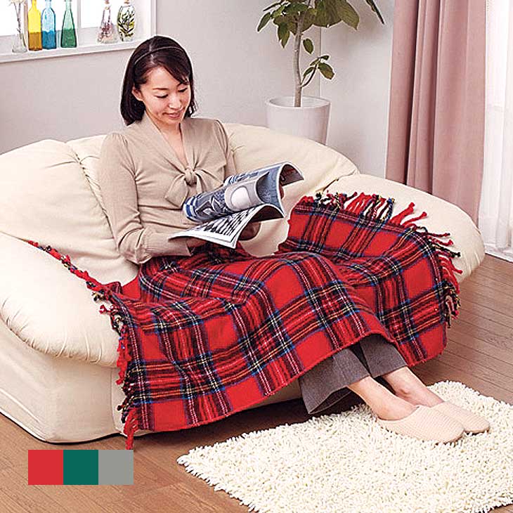 電気ひざ掛け毛布 電気毛布 膝掛け 電気ひざ掛け 毛布 ブランケット 洗える ひざ掛け電気毛布 かわいい チェック柄 ダニ退治機能付き 室温センサー付き 6,175円