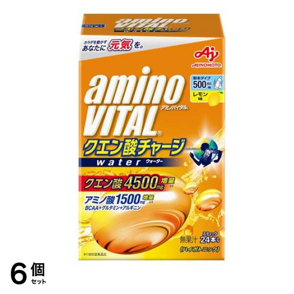 アミノバイタル クエン酸チャージウォーター 11.8g× 24本入 6個セット