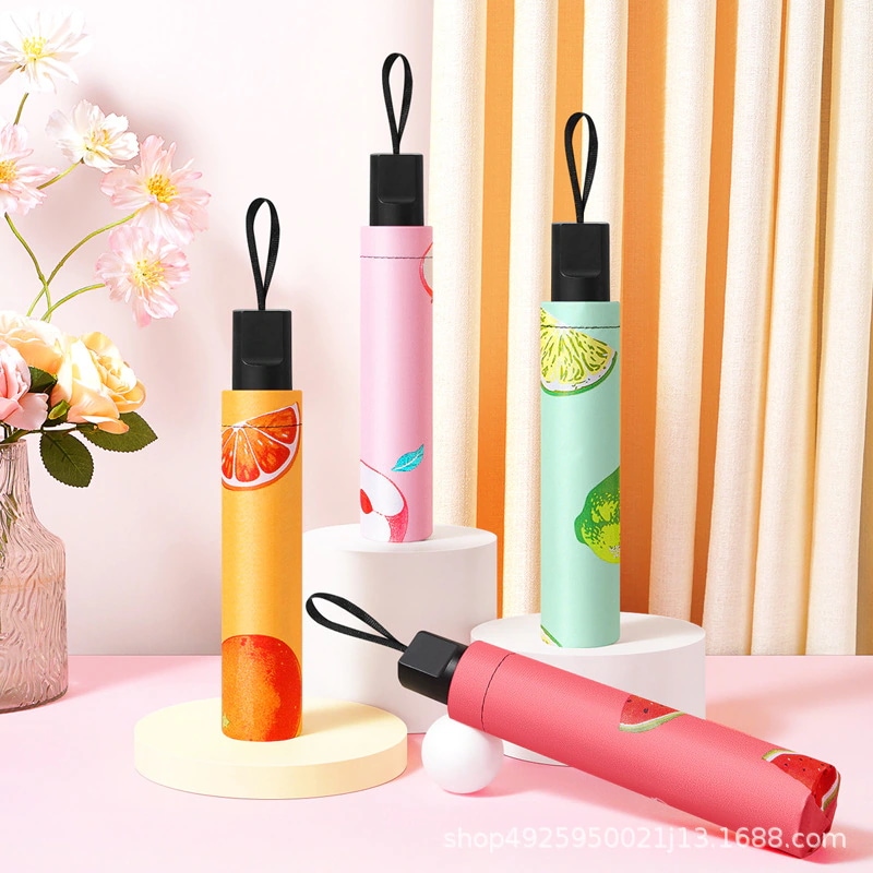 晴雨兼用傘 傘と果物の傘かわいい 日傘 完全遮光 晴雨兼用日傘 日除け 日傘 折りたたみ uvカット