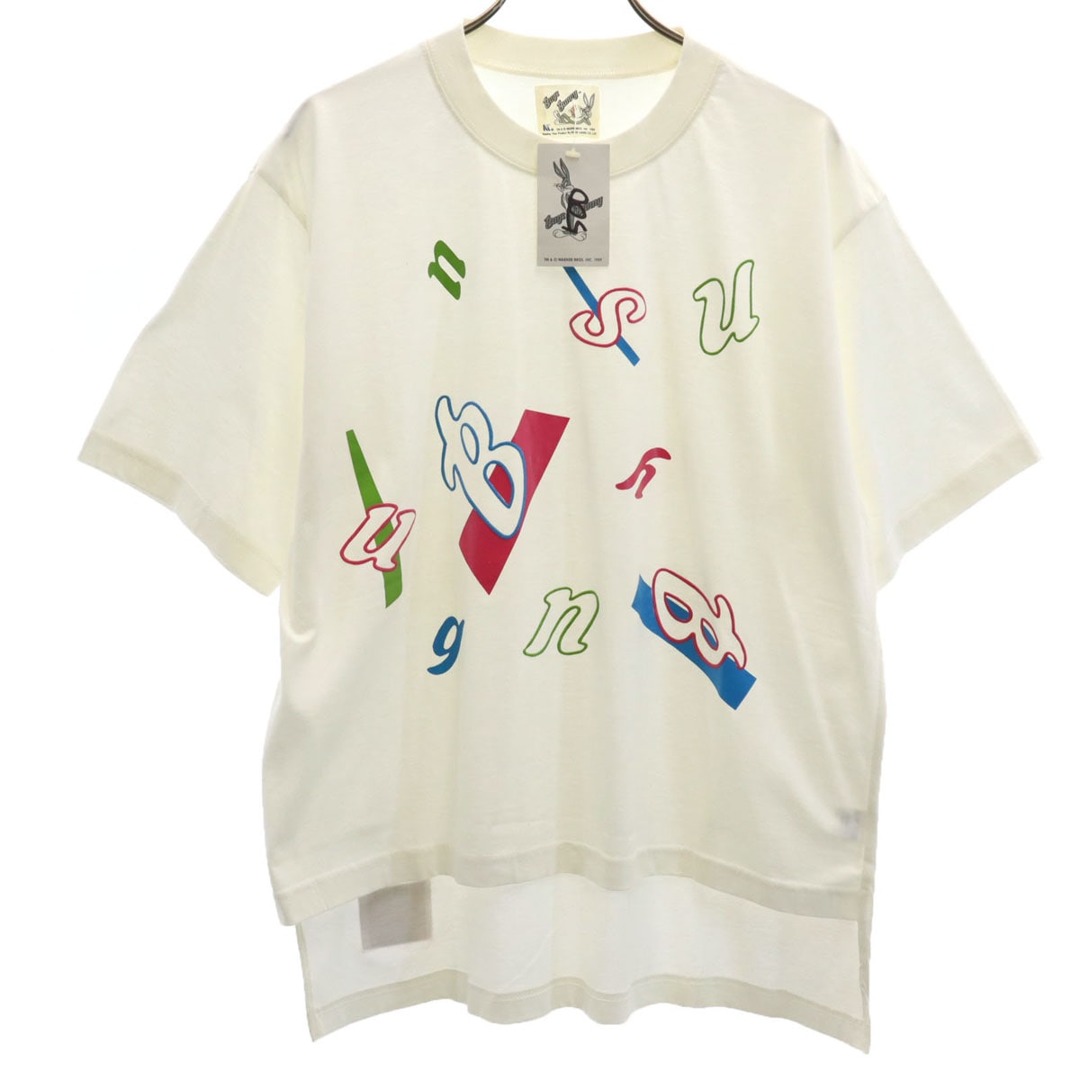 未使用 Bugs Bunny バッグスバニー 半袖 Tシャツ F ホワイト タグ付き メンズ 古着