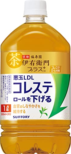 [機能性表示食品] サントリー 伊右衛門 プラス コレステロール対策 1L 12本