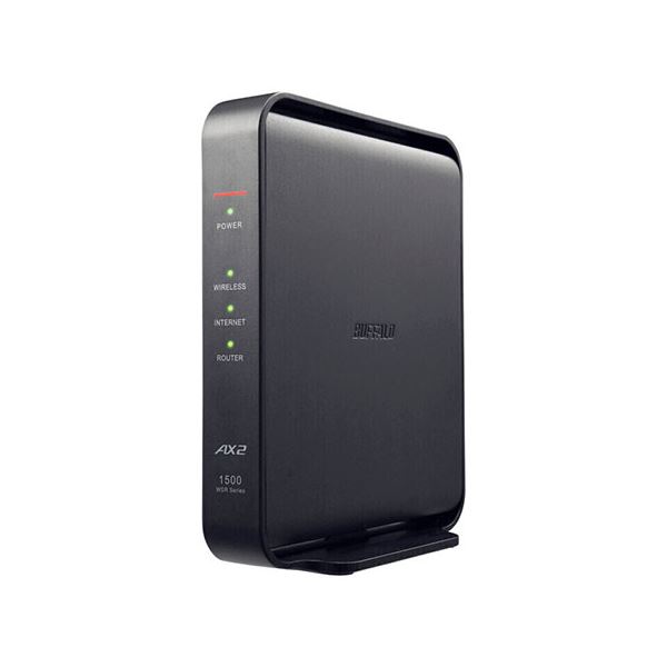 BUFFALO Wi-Fiルーター AirStation エントリーモデル Wi-Fi 6（ax） IPv6対応 ブラック WSR-1500AX2L