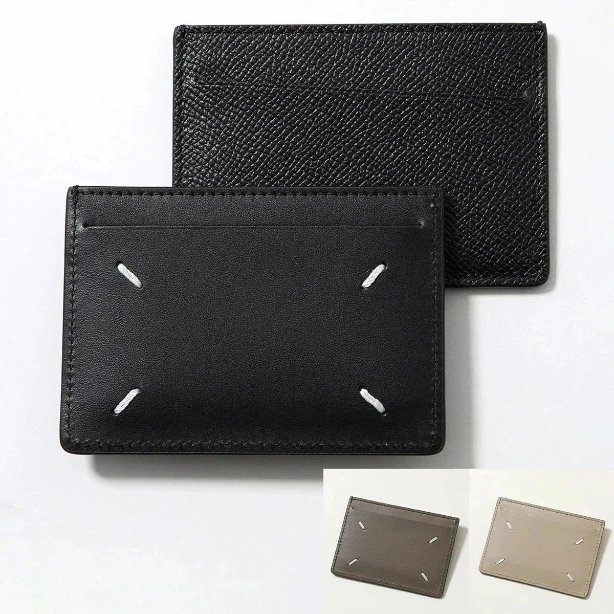 MAISON MARGIELA メゾンマルジェラ カードケース SA1VX0007 P4745 レディース カーフレザー パスケース 4ステッチ カラー4色 S