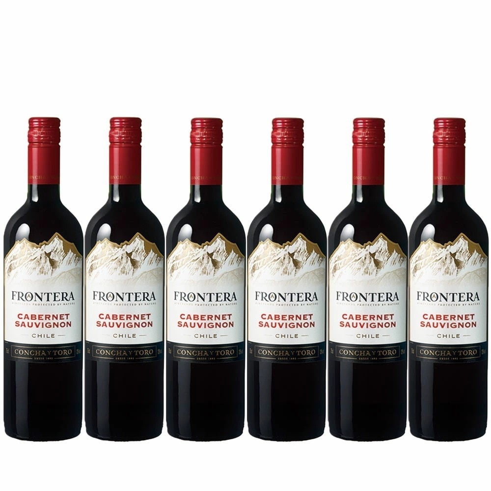 【送料無料】［チリワイン/ミディアムボディ/辛口］フロンテラ カベルネソーヴィニヨン 750ml6本【北海道沖縄県東北四国九州地方は必ず送料が掛かります】