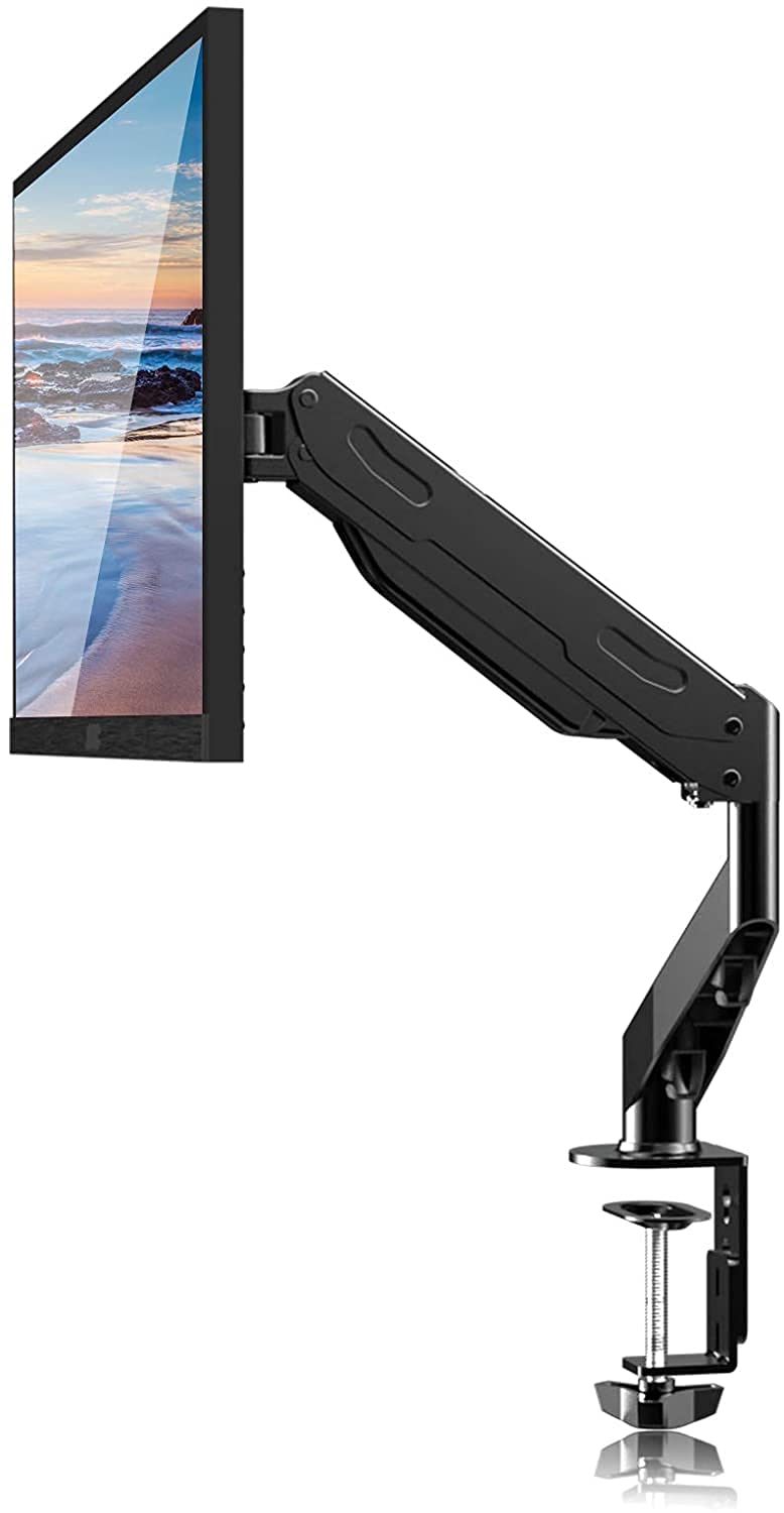 モニター アーム 液晶ディスプレイ アーム ガススプリング式 ガス圧式 モニタースタンド17~32インチ対応 最大耐荷重10kg 黒い MD81 26991