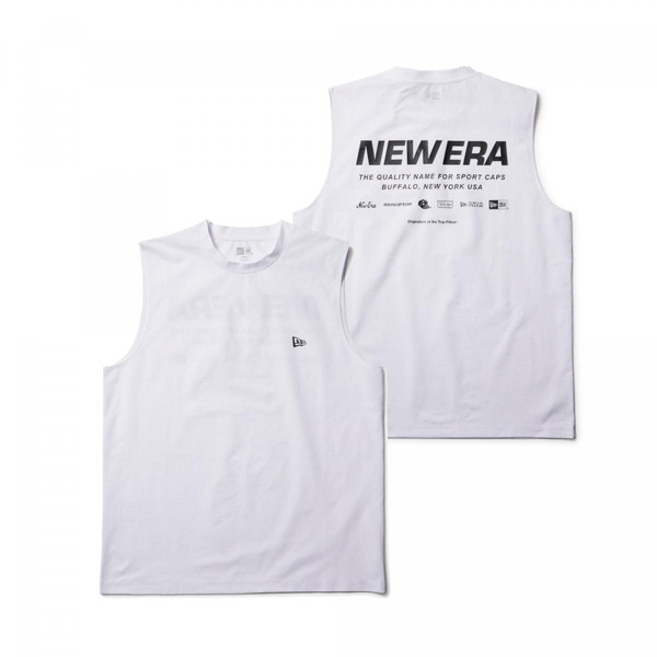 ニューエラ NEW ERA ユーティリティー スリーブレス タンクトップ アーカイブロゴ ホワイト 14391962