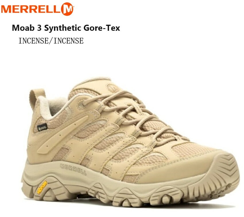 MERRELL(メレル)MOAB 3 SYNTHETIC GORE-TEX レディス トレッキングカジュアルシューズ J500418 J500422 J500426 防水仕様 ハイキングやマルチアウト