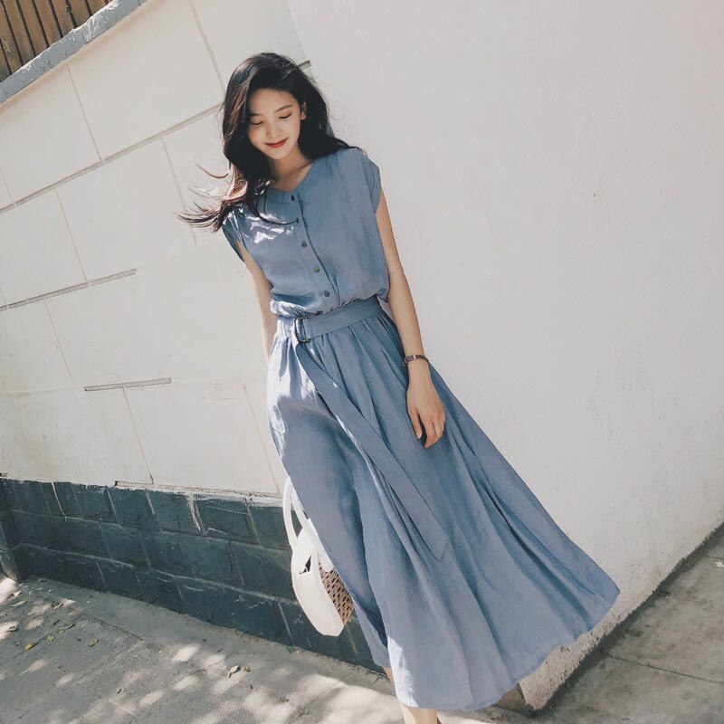 レディースワンピースフレンチスリ