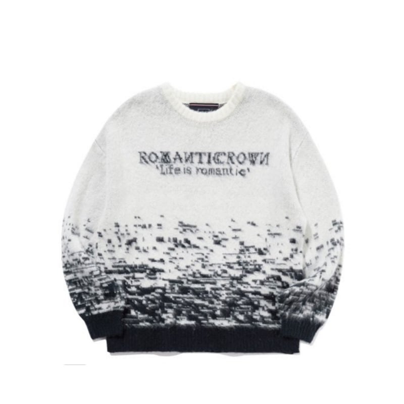 ROMANTIC CROWN/ MOHAIR GRADATION KNIT