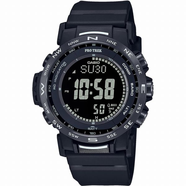 取寄品 正規品 CASIO腕時計 カシオ PRO TREK プロトレック デジタル表示 ソーラー 丸形 10気圧防水 PRW-35Y-1BJF メンズ腕時計