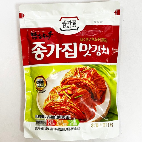 韓国 宗家 白菜 カット キムチ 1kg x 5袋 韓国産 食品 食材 料理 おかず おつまみ 発酵食品