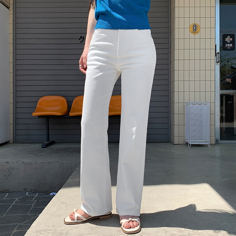 [tps0576] 韓国ファッションコットン セミ ワイド パンツ