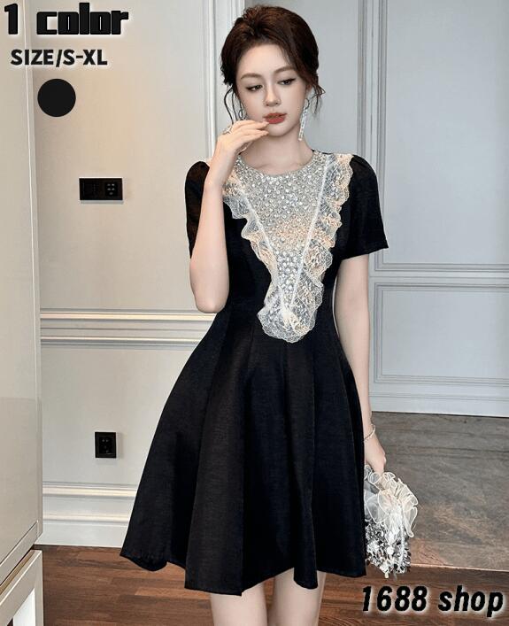 お見逃しなく2025 ワンピース Aライン ミニ 姫系ワンピース　花柄　ワンピース インポート ひざ丈 ミドル丈 エレガント　韓国ファッション シンプル Vネック パーティドレス 袖あり　お嬢様 セク