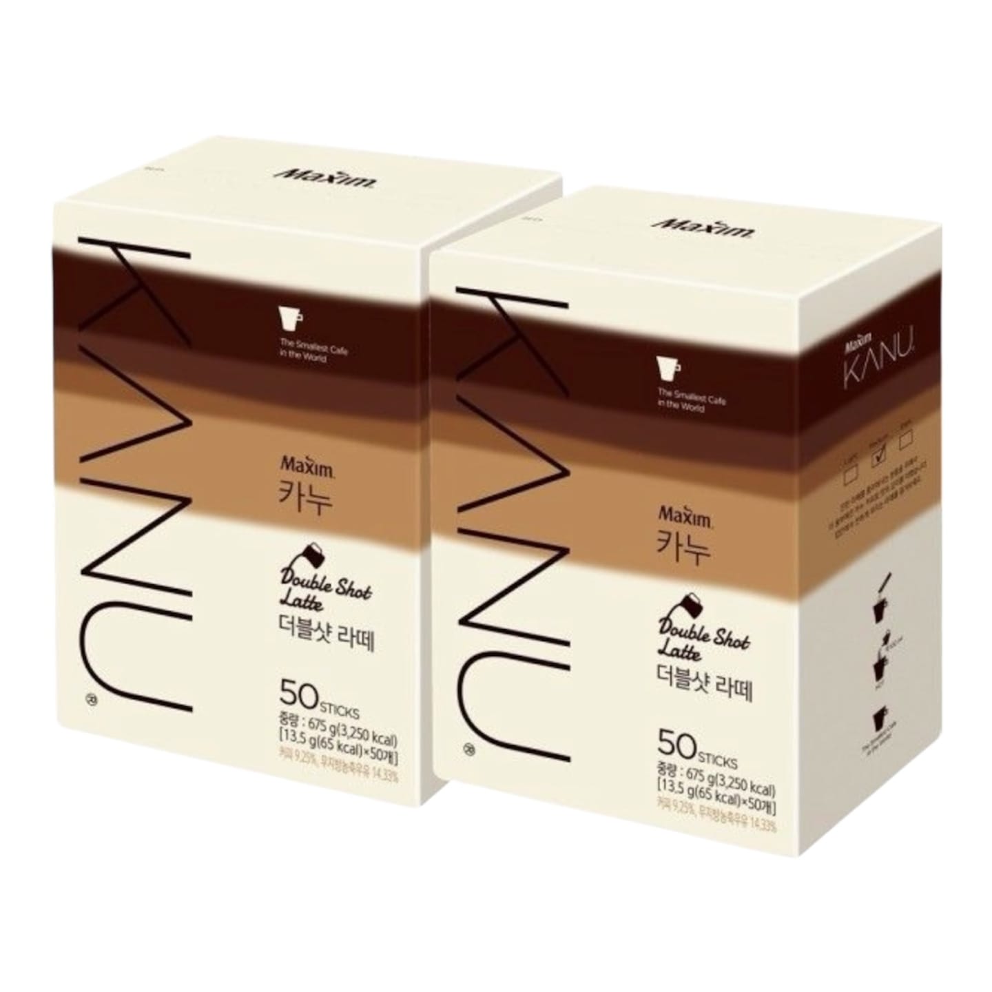 カヌーラテコーヒー 13.5g x 50ea x 2box/カヌーラテコーヒー/ラテコーヒー/韓国コーヒー/コーヒーミックス
