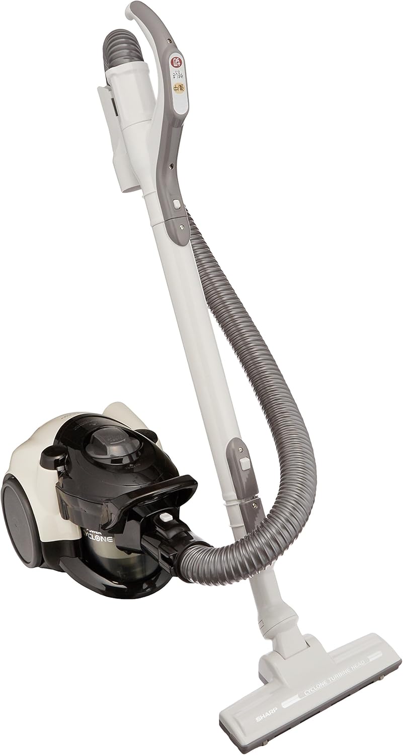 シャープ 掃除機 EC-CT12-C サイクロン キャニスター コード式 パワフル 吸込仕事率 450W お手入れ簡単 ベージュ
